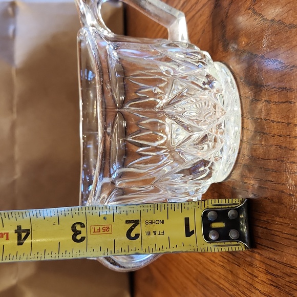 Vintage Bartlett Collins Etched Glass Footed Creamer and Sugar Bowl - Picture 16 of 16